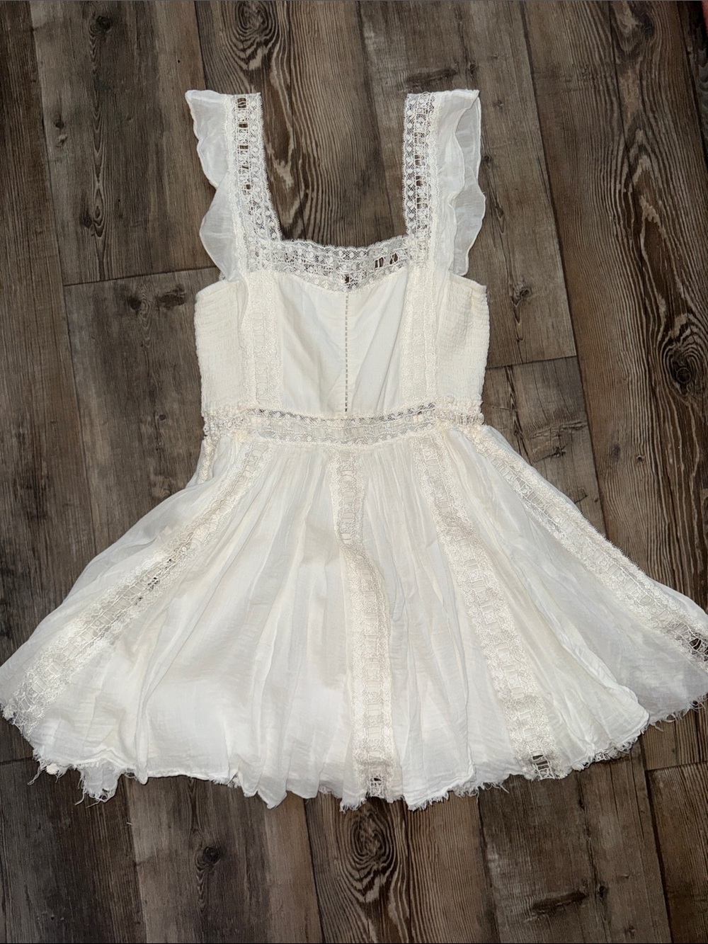 Free People White Lace Sundress